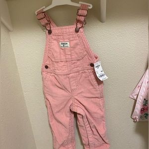 Pink corduroy overalls size 18month